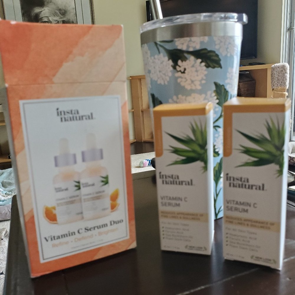 NWT InstaNatural - Vitamin C Serum Duo - 2 Bottles-- 30ml/1oz Each Bottle